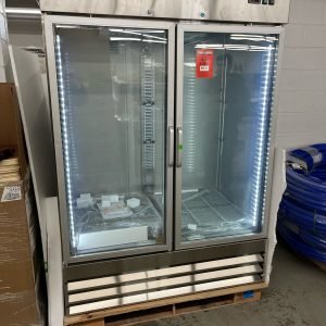 KoolMore 54 in Two Glass Door Reach-In Freezer, KoolMore RIF-2D-GD freezer, 47 cu ft reach-in freezer, two glass door freezer, commercial reach-in freezer